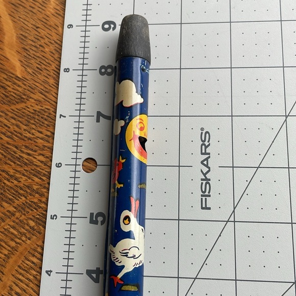 Antique Kirchhof tin toy whistle/noisemaker, nursery rhyme motif - Picture 9 of 11